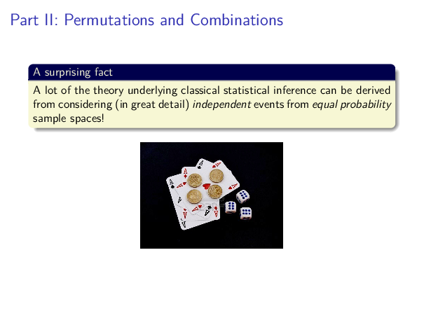 probability examples related to combinations -... Lecture 4: Probability Theory