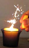 Orange Peel and Flame Science Project.
